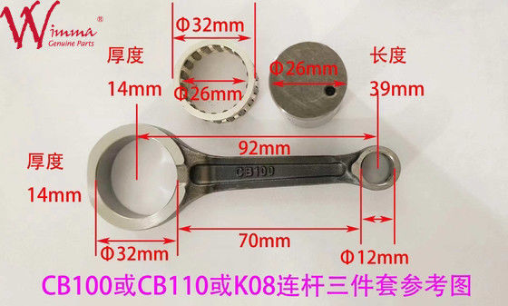 품질  Motorcycle Connecting Rod KIT BIELA RX100-DT 100-DT Wear Resistant 공장