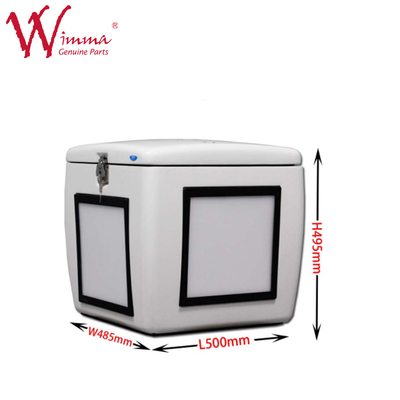 유리섬유 배달 상자 덤보 상자 흰색 LED 조명 좋은 성능 85 L FRP 500mm*485mm*495mm