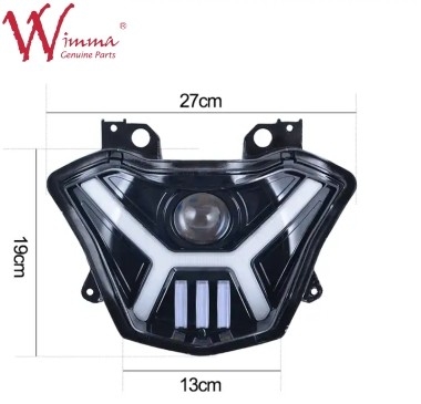 가와사키 Z650 및 Versys X 300에 대한 선명한 검은색 LED 전등